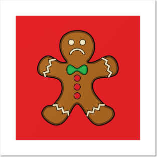 Sad Gingerbread Man Posters and Art